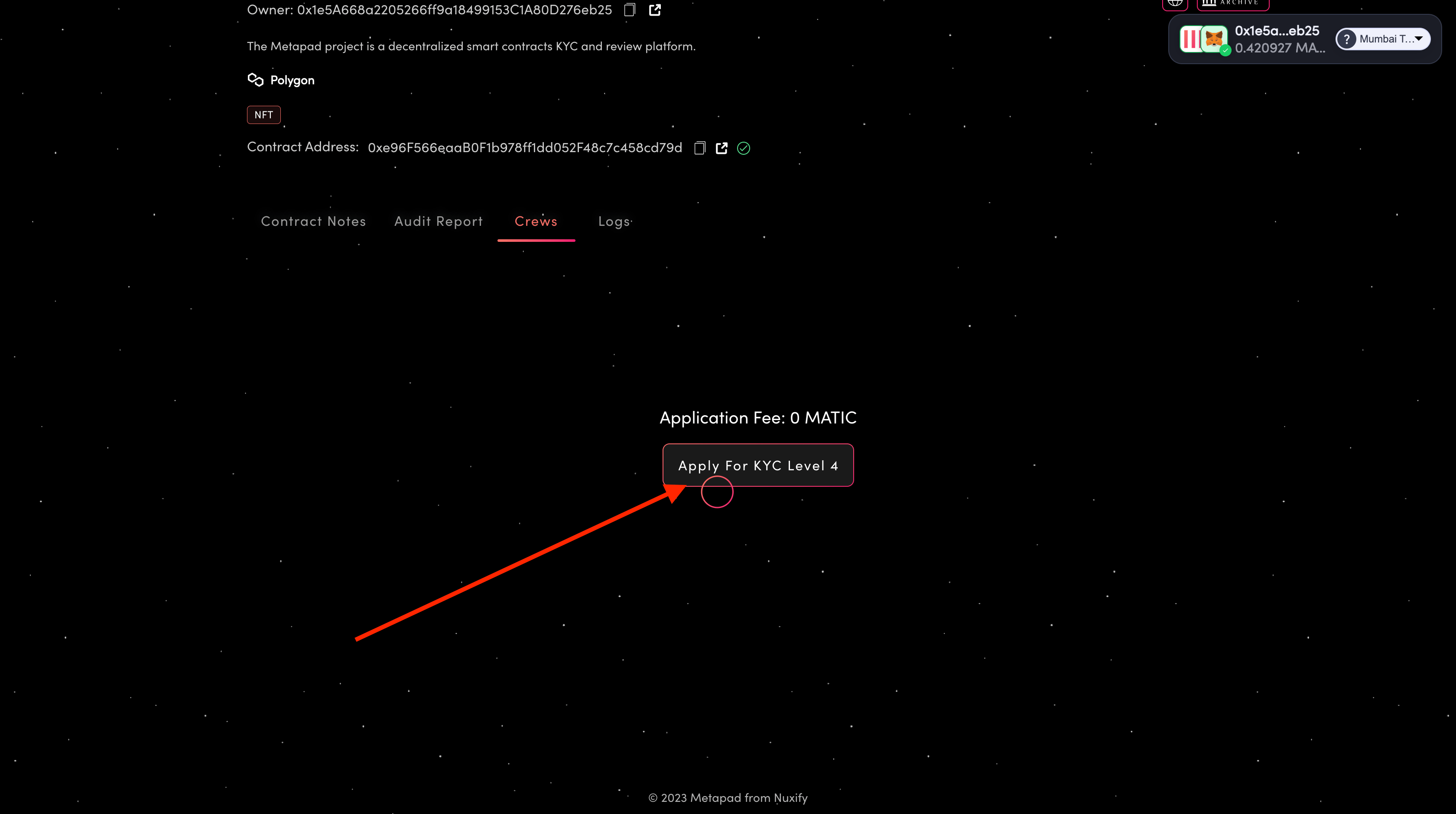 Apply for KYC Level 4