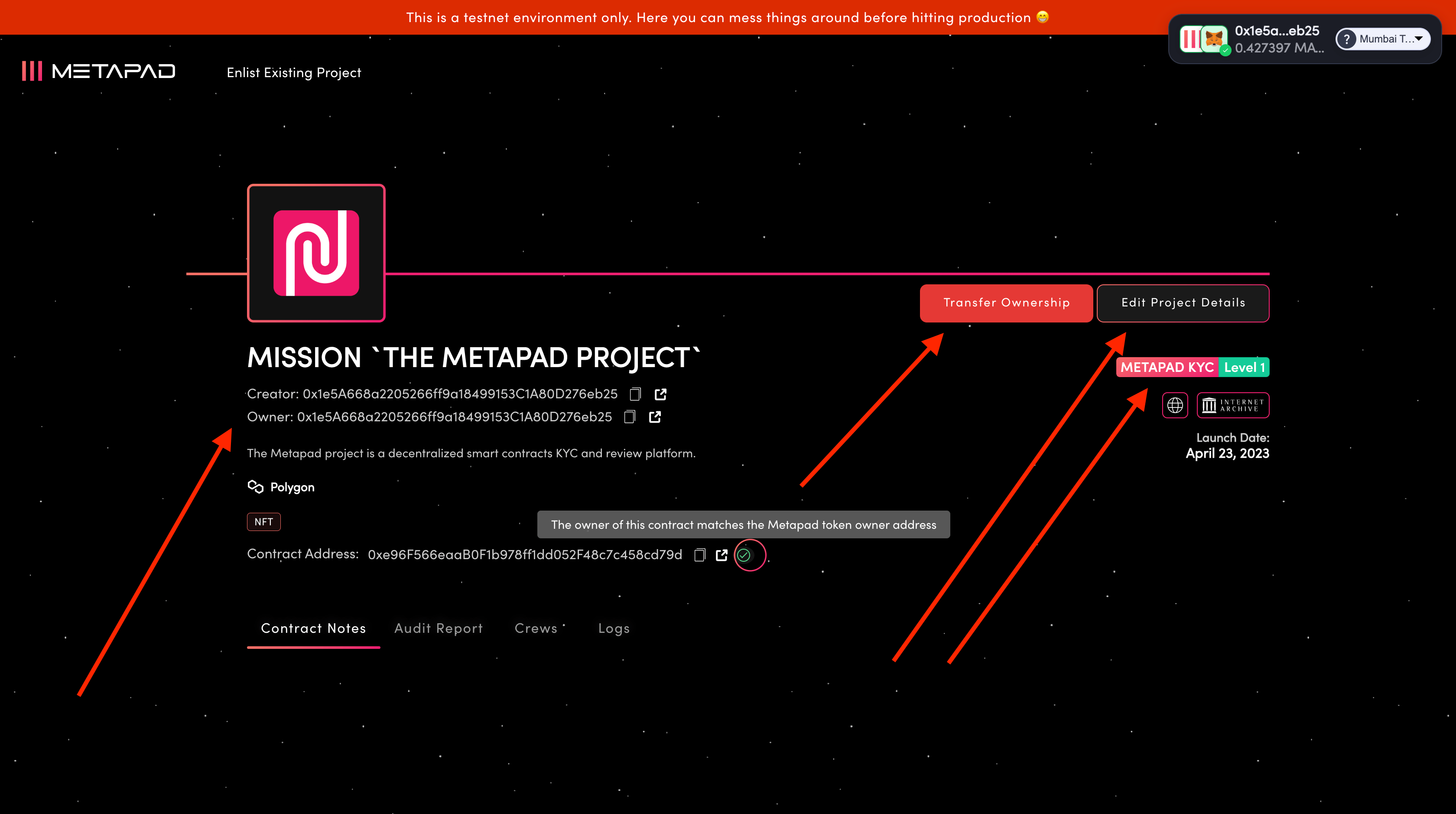 Token information and transferrability
