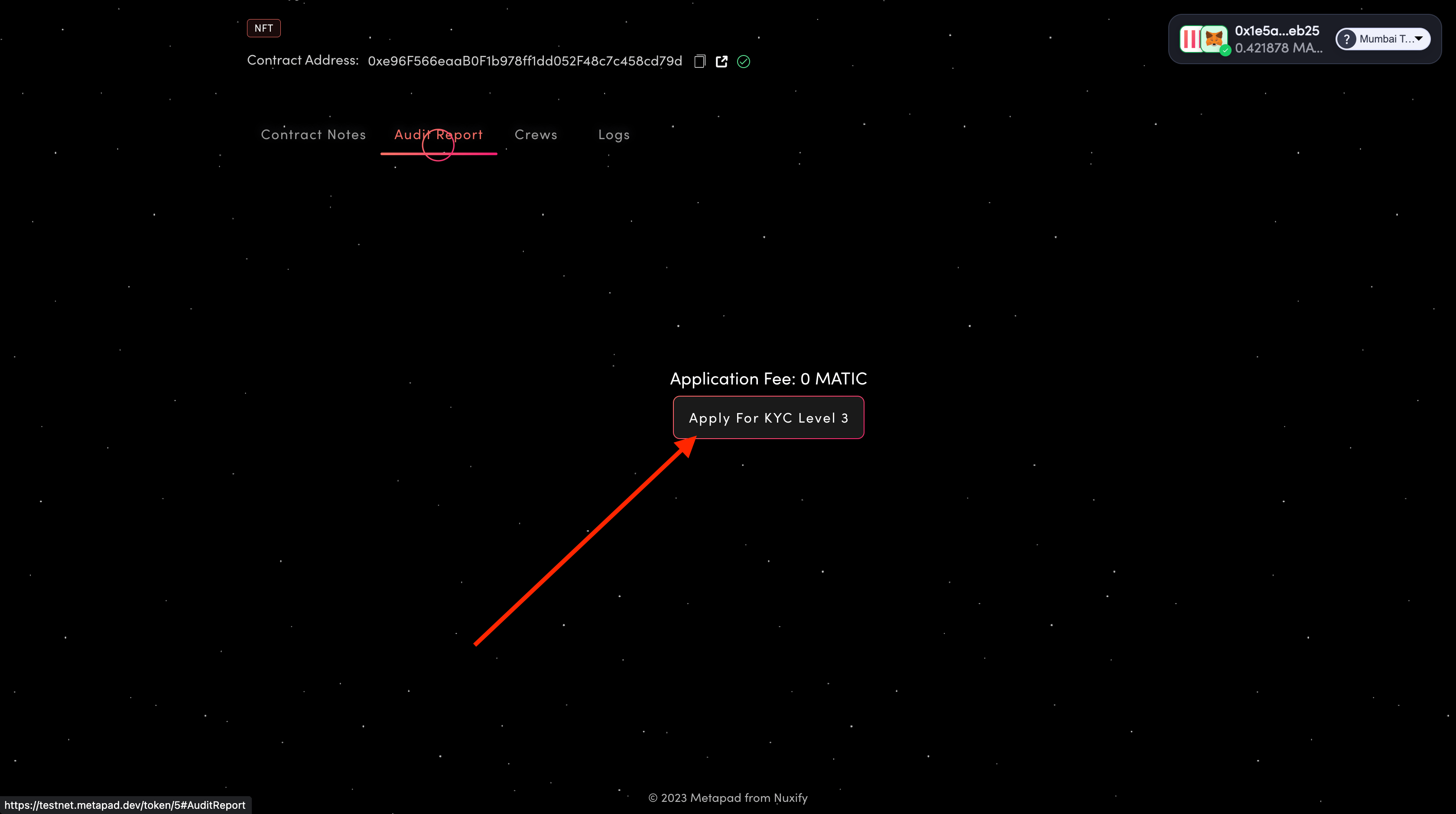 Apply for KYC Level 3